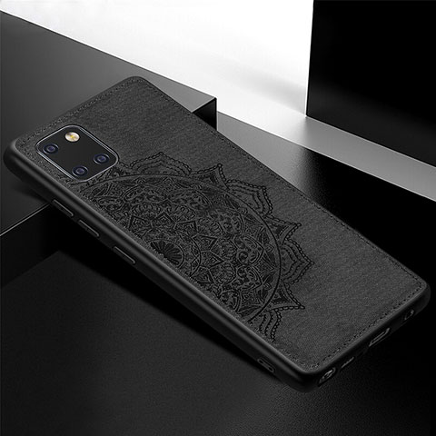 Coque Ultra Fine Silicone Souple Housse Etui avec Aimante Magnetique S04D pour Samsung Galaxy M60s Noir