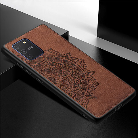 Coque Ultra Fine Silicone Souple Housse Etui avec Aimante Magnetique S04D pour Samsung Galaxy S10 Lite Marron