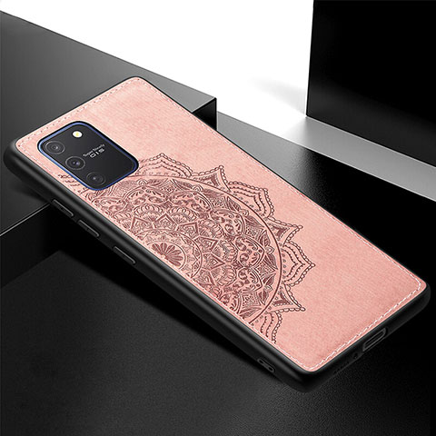 Coque Ultra Fine Silicone Souple Housse Etui avec Aimante Magnetique S04D pour Samsung Galaxy S10 Lite Or Rose