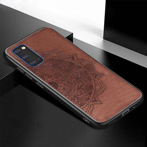 Coque Ultra Fine Silicone Souple Housse Etui avec Aimante Magnetique S04D pour Samsung Galaxy S20 Marron