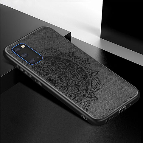 Coque Ultra Fine Silicone Souple Housse Etui avec Aimante Magnetique S04D pour Samsung Galaxy S20 Noir