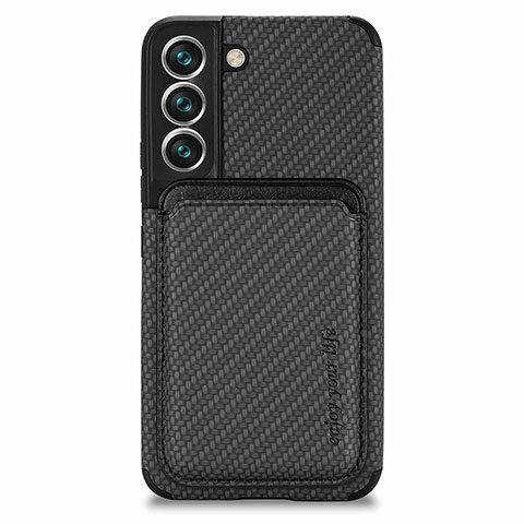 Coque Ultra Fine Silicone Souple Housse Etui avec Aimante Magnetique S04D pour Samsung Galaxy S21 Plus 5G Noir