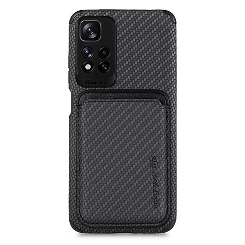 Coque Ultra Fine Silicone Souple Housse Etui avec Aimante Magnetique S04D pour Xiaomi Mi 11i 5G (2022) Noir