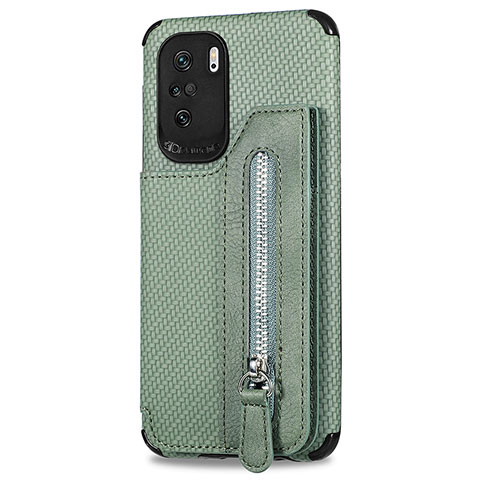 Coque Ultra Fine Silicone Souple Housse Etui avec Aimante Magnetique S04D pour Xiaomi Redmi K40 5G Vert