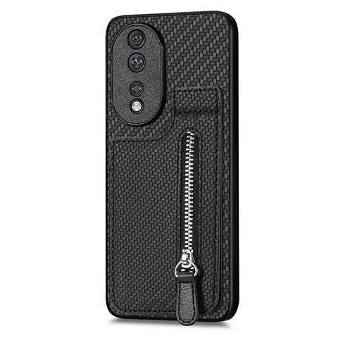 Coque Ultra Fine Silicone Souple Housse Etui avec Aimante Magnetique S05D pour Huawei Honor 80 5G Noir