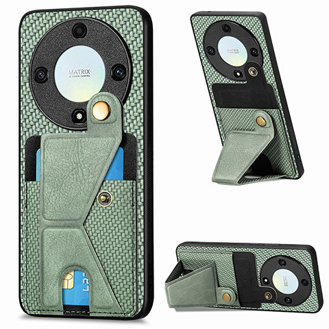 Coque Ultra Fine Silicone Souple Housse Etui avec Aimante Magnetique S05D pour Huawei Honor Magic5 Lite 5G Vert