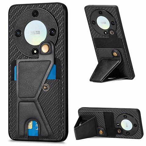 Coque Ultra Fine Silicone Souple Housse Etui avec Aimante Magnetique S05D pour Huawei Honor X9a 5G Noir