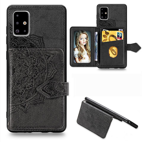 Coque Ultra Fine Silicone Souple Housse Etui avec Aimante Magnetique S05D pour Samsung Galaxy A71 5G Noir