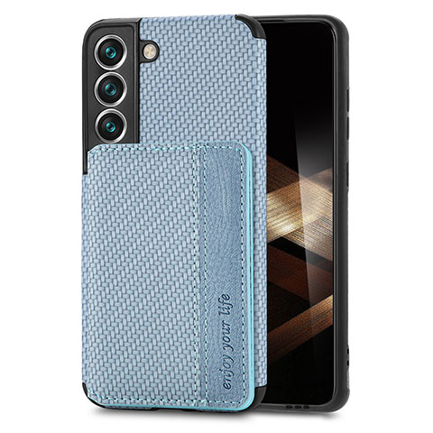 Coque Ultra Fine Silicone Souple Housse Etui avec Aimante Magnetique S05D pour Samsung Galaxy S24 5G Bleu