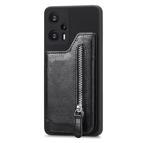 Coque Ultra Fine Silicone Souple Housse Etui avec Aimante Magnetique S05D pour Xiaomi Poco F5 5G Noir