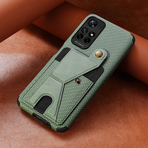 Coque Ultra Fine Silicone Souple Housse Etui avec Aimante Magnetique S05D pour Xiaomi Poco M4 Pro 5G Or