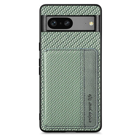 Coque Ultra Fine Silicone Souple Housse Etui avec Aimante Magnetique S06D pour Google Pixel 7a 5G Vert