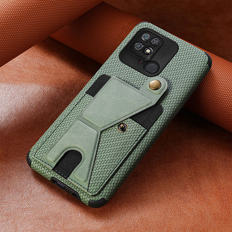 Coque Ultra Fine Silicone Souple Housse Etui avec Aimante Magnetique S06D pour Xiaomi Redmi 10C 4G Vert