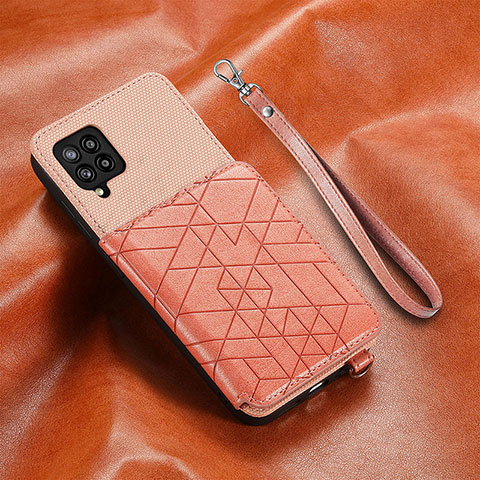 Coque Ultra Fine Silicone Souple Housse Etui avec Aimante Magnetique S07D pour Samsung Galaxy A42 5G Rose