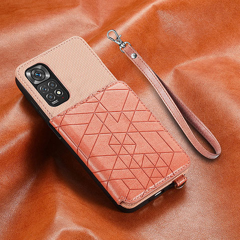 Coque Ultra Fine Silicone Souple Housse Etui avec Aimante Magnetique S07D pour Xiaomi Redmi Note 11 4G (2022) Rose