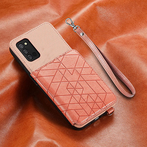 Coque Ultra Fine Silicone Souple Housse Etui avec Aimante Magnetique S08D pour Samsung Galaxy A02s Rose