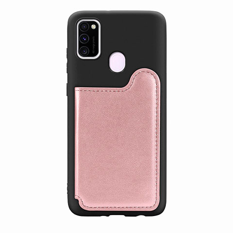 Coque Ultra Fine Silicone Souple Housse Etui avec Aimante Magnetique S08D pour Samsung Galaxy M30s Or Rose