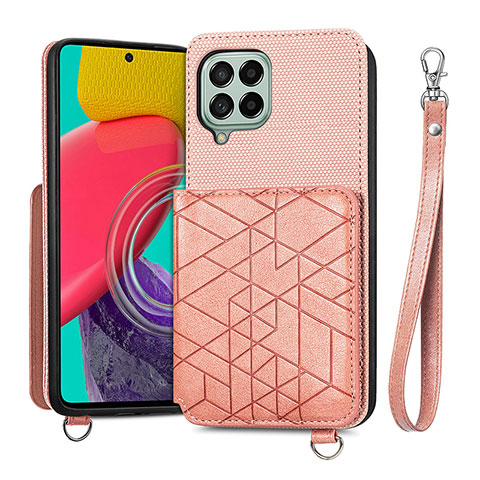 Coque Ultra Fine Silicone Souple Housse Etui avec Aimante Magnetique S08D pour Samsung Galaxy M53 5G Rose