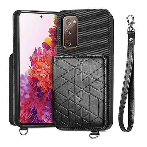 Coque Ultra Fine Silicone Souple Housse Etui avec Aimante Magnetique S08D pour Samsung Galaxy S20 FE 5G Noir