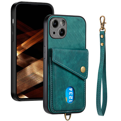 Coque Ultra Fine Silicone Souple Housse Etui avec Aimante Magnetique S09D pour Apple iPhone 14 Vert