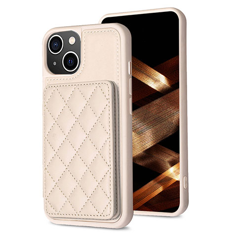 Coque Ultra Fine Silicone Souple Housse Etui avec Aimante Magnetique S10D pour Apple iPhone 13 Or