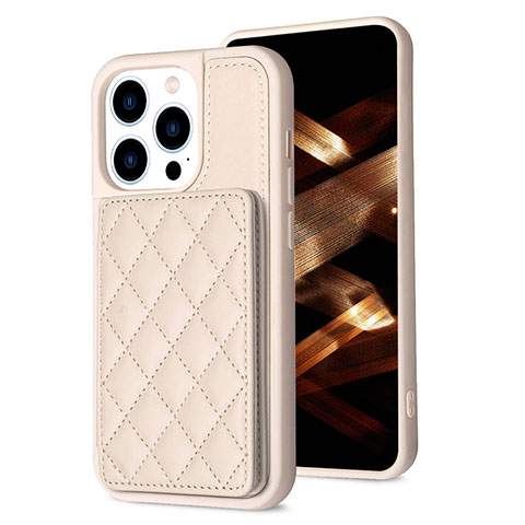 Coque Ultra Fine Silicone Souple Housse Etui avec Aimante Magnetique S10D pour Apple iPhone 13 Pro Max Or