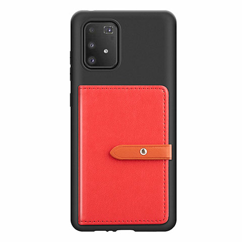 Coque Ultra Fine Silicone Souple Housse Etui avec Aimante Magnetique S10D pour Samsung Galaxy S10 Lite Rouge