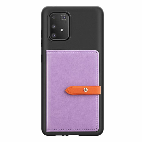 Coque Ultra Fine Silicone Souple Housse Etui avec Aimante Magnetique S10D pour Samsung Galaxy S10 Lite Violet