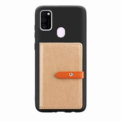 Coque Ultra Fine Silicone Souple Housse Etui avec Aimante Magnetique S11D pour Samsung Galaxy M30s Or