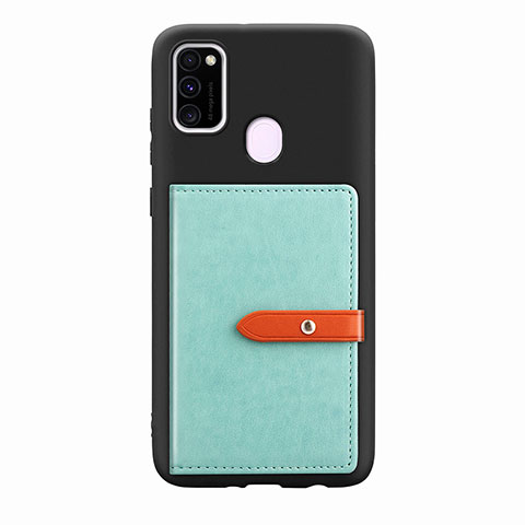 Coque Ultra Fine Silicone Souple Housse Etui avec Aimante Magnetique S11D pour Samsung Galaxy M30s Vert