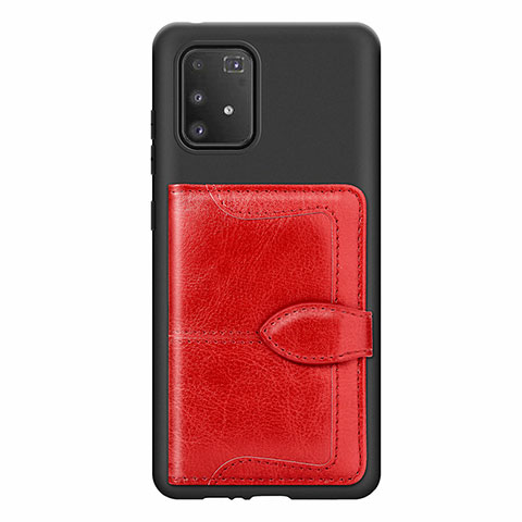 Coque Ultra Fine Silicone Souple Housse Etui avec Aimante Magnetique S11D pour Samsung Galaxy M80S Rouge