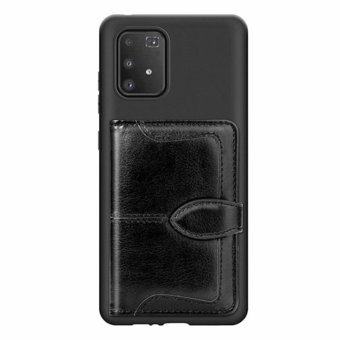 Coque Ultra Fine Silicone Souple Housse Etui avec Aimante Magnetique S11D pour Samsung Galaxy S10 Lite Noir