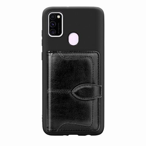 Coque Ultra Fine Silicone Souple Housse Etui avec Aimante Magnetique S12D pour Samsung Galaxy M30s Noir