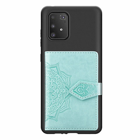 Coque Ultra Fine Silicone Souple Housse Etui avec Aimante Magnetique S12D pour Samsung Galaxy M80S Bleu Clair