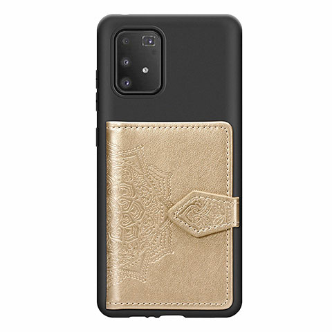 Coque Ultra Fine Silicone Souple Housse Etui avec Aimante Magnetique S12D pour Samsung Galaxy S10 Lite Or