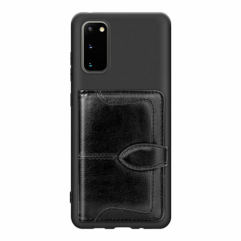 Coque Ultra Fine Silicone Souple Housse Etui avec Aimante Magnetique S13D pour Samsung Galaxy S20 5G Noir