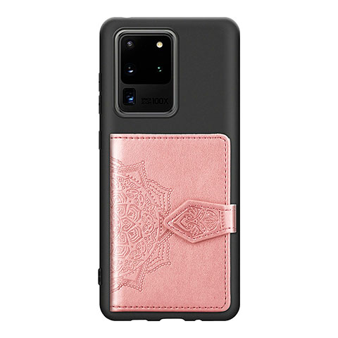 Coque Ultra Fine Silicone Souple Housse Etui avec Aimante Magnetique S13D pour Samsung Galaxy S20 Ultra Violet