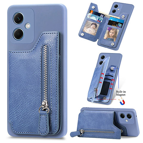 Coque Ultra Fine Silicone Souple Housse Etui avec Aimante Magnetique SD1 pour Xiaomi Poco X5 5G Bleu