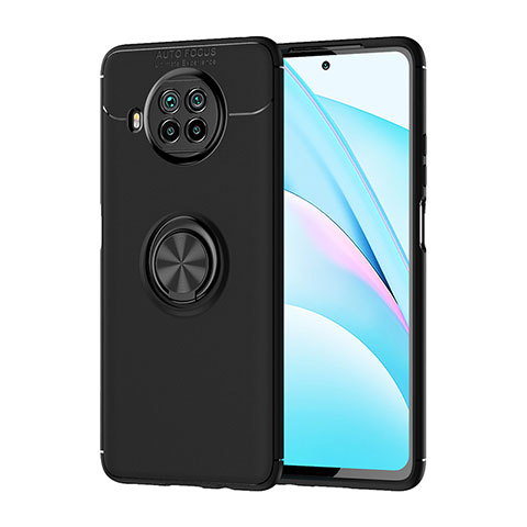 Coque Ultra Fine Silicone Souple Housse Etui avec Support Bague Anneau Aimante Magnetique SD1 pour Xiaomi Mi 10i 5G Noir