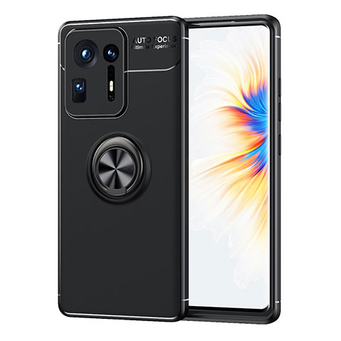 Coque Ultra Fine Silicone Souple Housse Etui avec Support Bague Anneau Aimante Magnetique SD1 pour Xiaomi Mi Mix 4 5G Noir