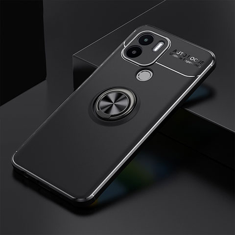 Coque Ultra Fine Silicone Souple Housse Etui avec Support Bague Anneau Aimante Magnetique SD1 pour Xiaomi Redmi A1 Plus Noir