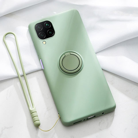 Coque Ultra Fine Silicone Souple Housse Etui avec Support Bague Anneau Aimante Magnetique T01 pour Huawei Nova 7i Vert