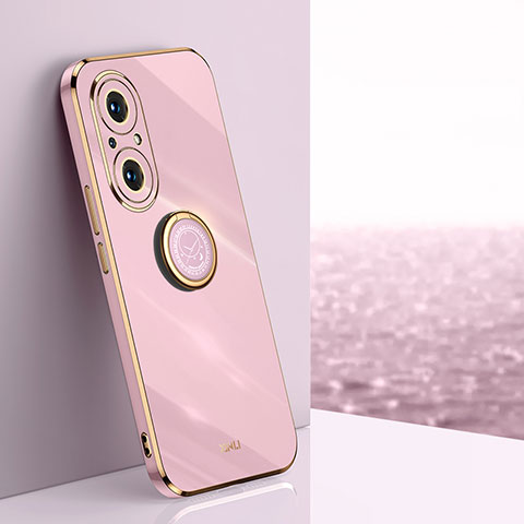 Coque Ultra Fine Silicone Souple Housse Etui avec Support Bague Anneau Aimante Magnetique XL1 pour Huawei Nova 9 SE Violet Clair