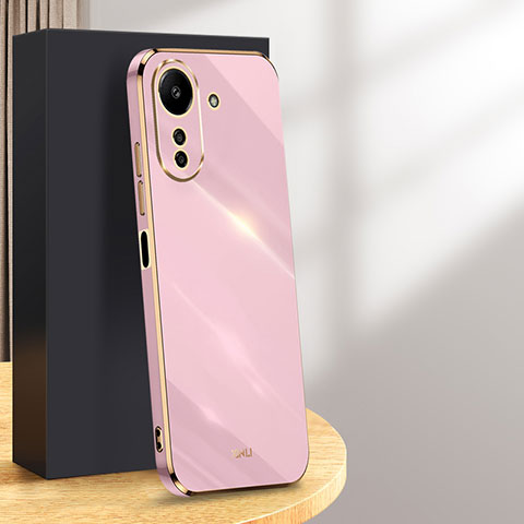 Coque Ultra Fine Silicone Souple Housse Etui avec Support Bague Anneau Aimante Magnetique XL1 pour Xiaomi Poco C65 Violet Clair