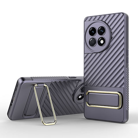 Coque Ultra Fine Silicone Souple Housse Etui avec Support KC1 pour OnePlus 11R 5G Violet Clair