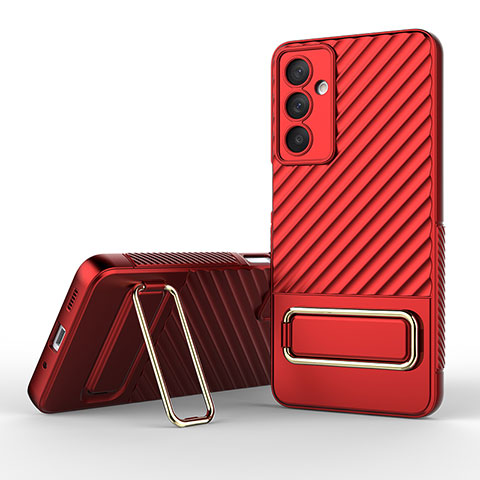 Coque Ultra Fine Silicone Souple Housse Etui avec Support KC1 pour Samsung Galaxy M54 5G Rouge