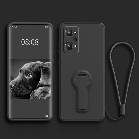 Coque Ultra Fine Silicone Souple Housse Etui avec Support pour Realme GT Neo 3T 5G Noir