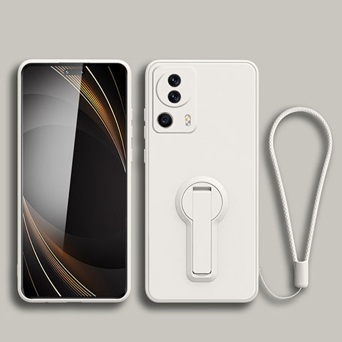 Coque Ultra Fine Silicone Souple Housse Etui avec Support S01 pour Xiaomi Civi 2 5G Blanc