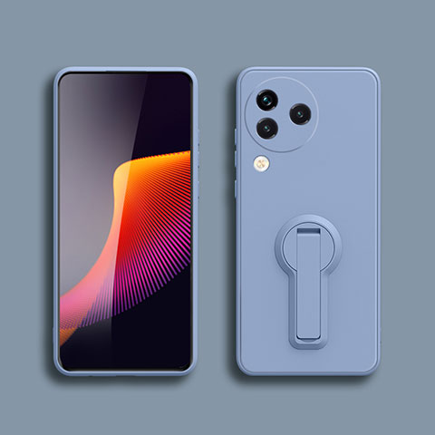 Coque Ultra Fine Silicone Souple Housse Etui avec Support S01 pour Xiaomi Civi 3 5G Gris Lavende