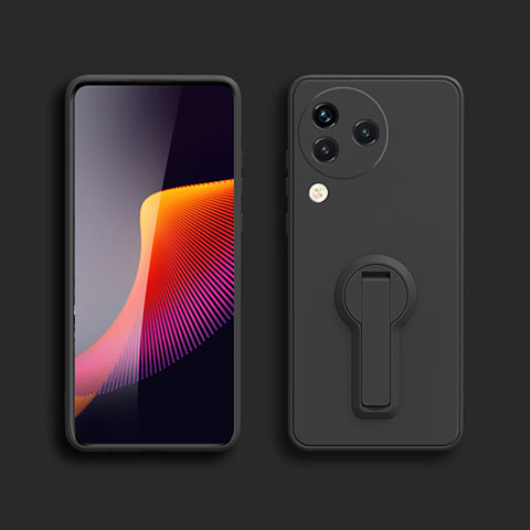 Coque Ultra Fine Silicone Souple Housse Etui avec Support S01 pour Xiaomi Civi 3 5G Noir